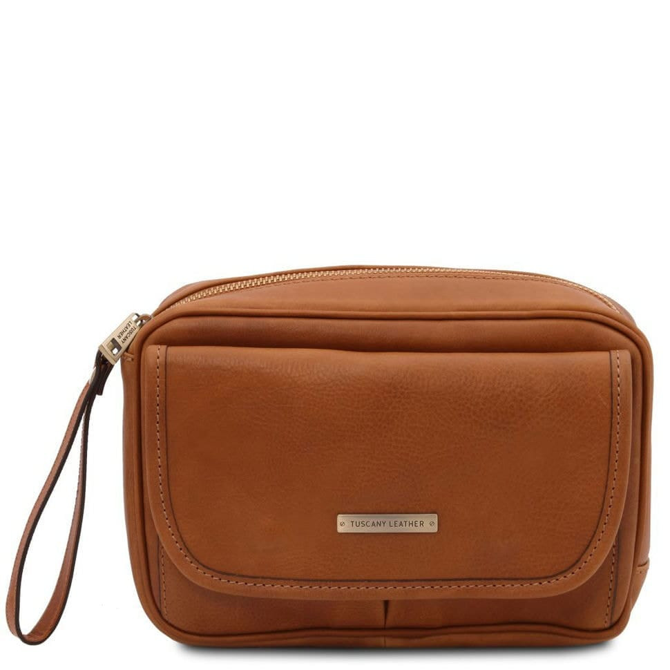 Шкіряна сумка на запястье Ivan Tuscany Leather TL140849 (тілесний)