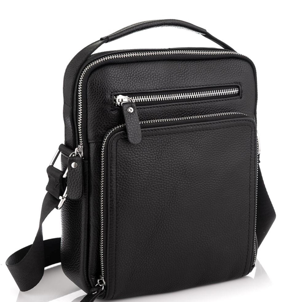 Барсетка чоловіча шкіряна через плече Tiding Bag M5608-1A