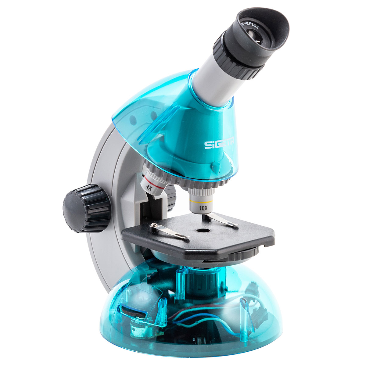 Мікроскоп SIGETA MIXI 40x-640x BLUE (з адаптером для смартфона)