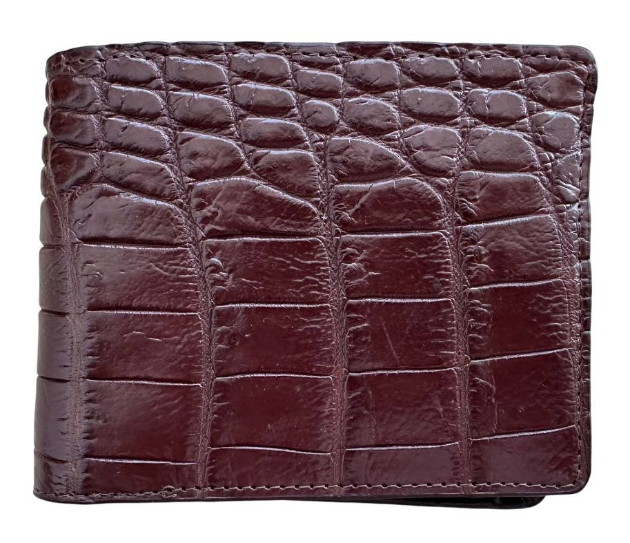 Гаманець зі шкіри крокодила Exotic Leather Коричневий (cw130)