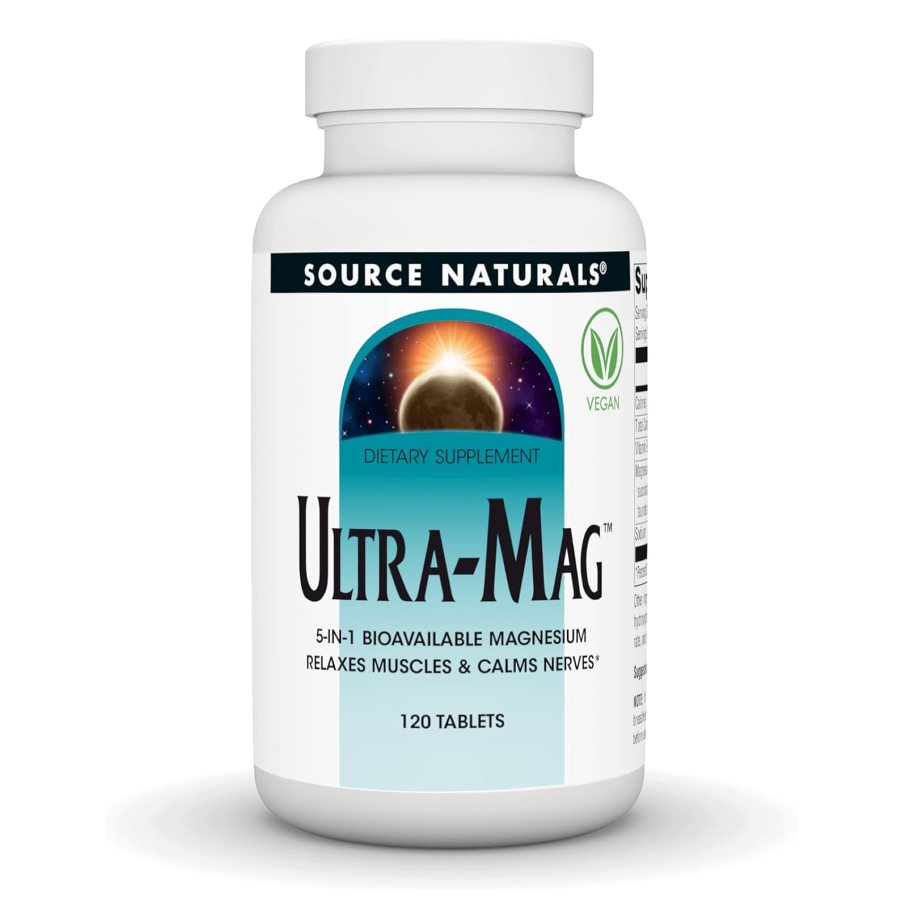 Магній комплекс Ultra-Mag, 120 таблеток, Source Naturals