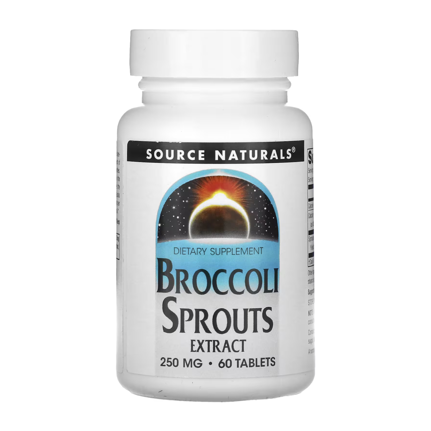 Екстракт броколі, 250 мг, 60 таблеток, Source Naturals