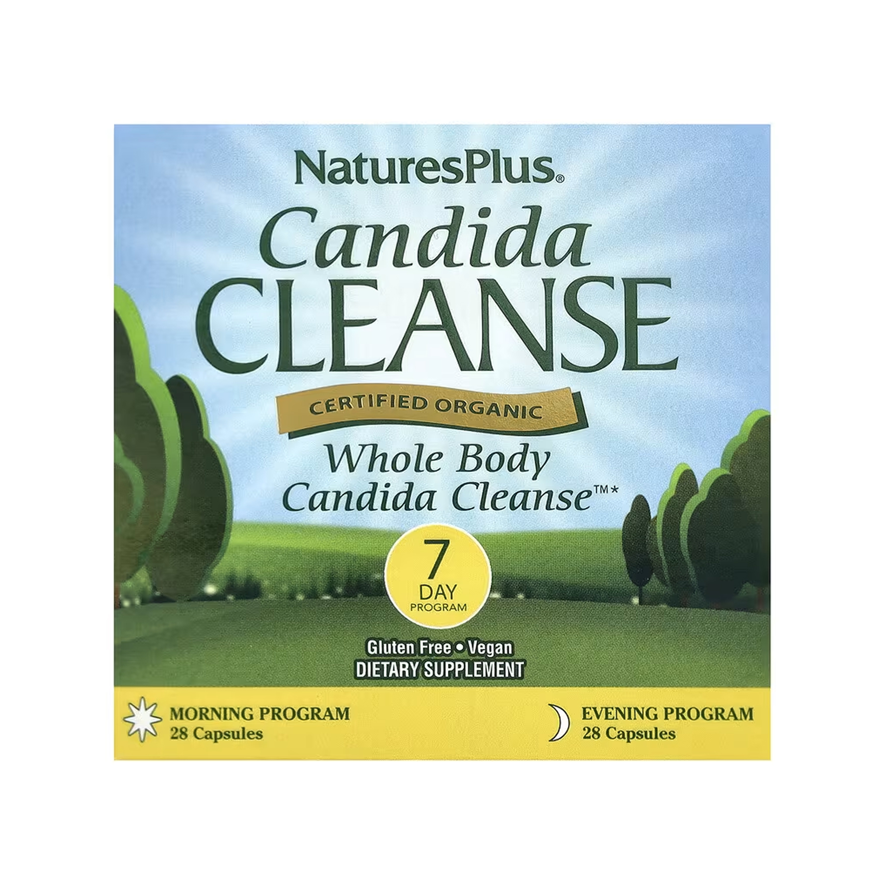 Кандидоз очищення 7-денна програма, 28 капсул, Nature's Plus