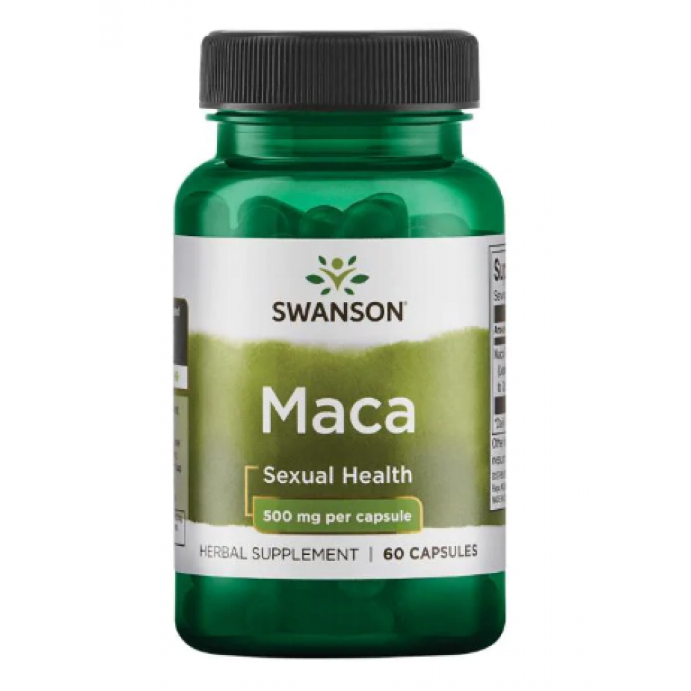 Мака, 500 мг, 60 капсул, Swanson