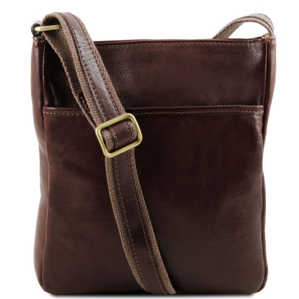 JASON - чоловіча шкіряна сумка через плече Tuscany Leather TL141300 (Темно-коричневий)