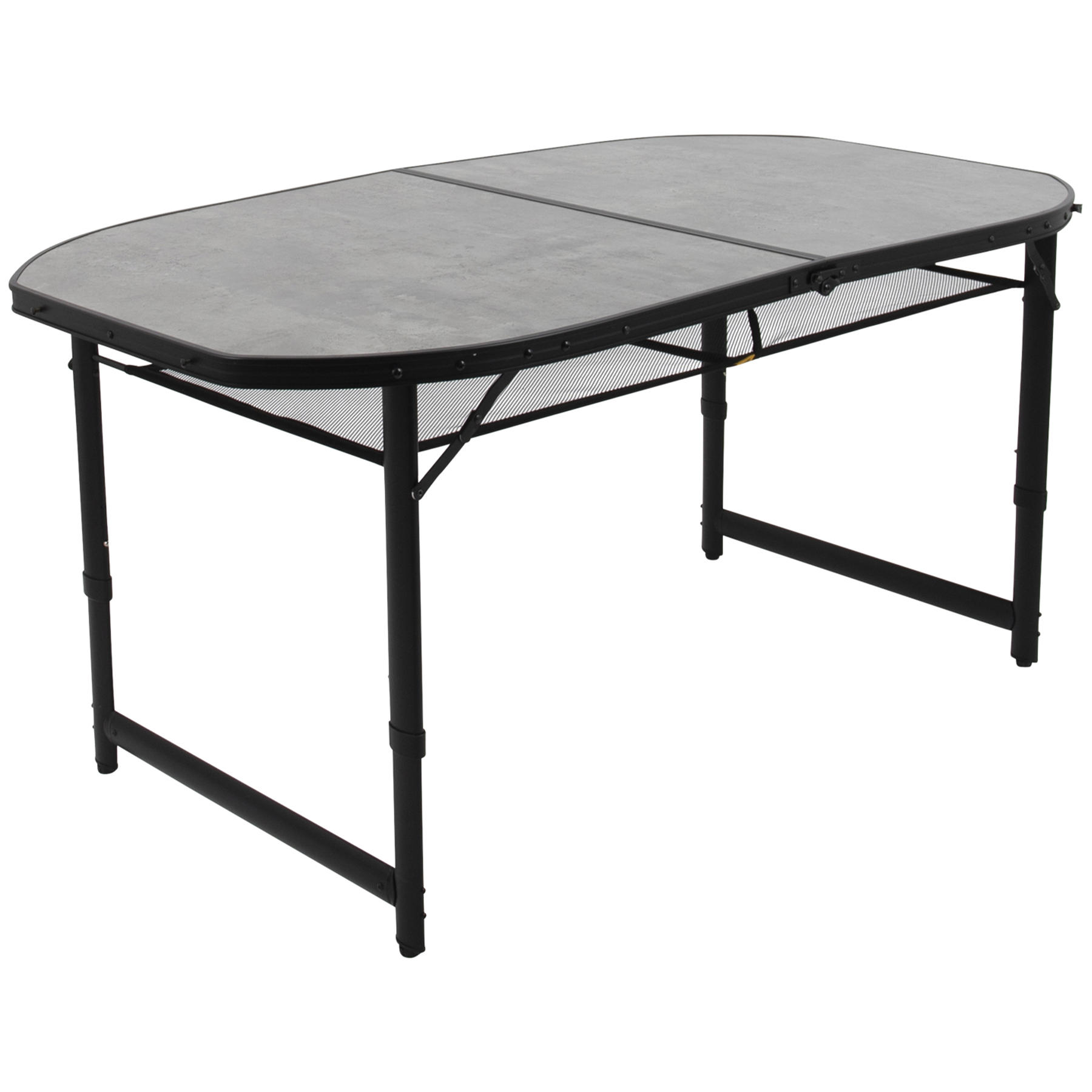 Стіл Bo-Camp Northgate Oval 150x80 cm Black/Grey (1404188) — фото 1
