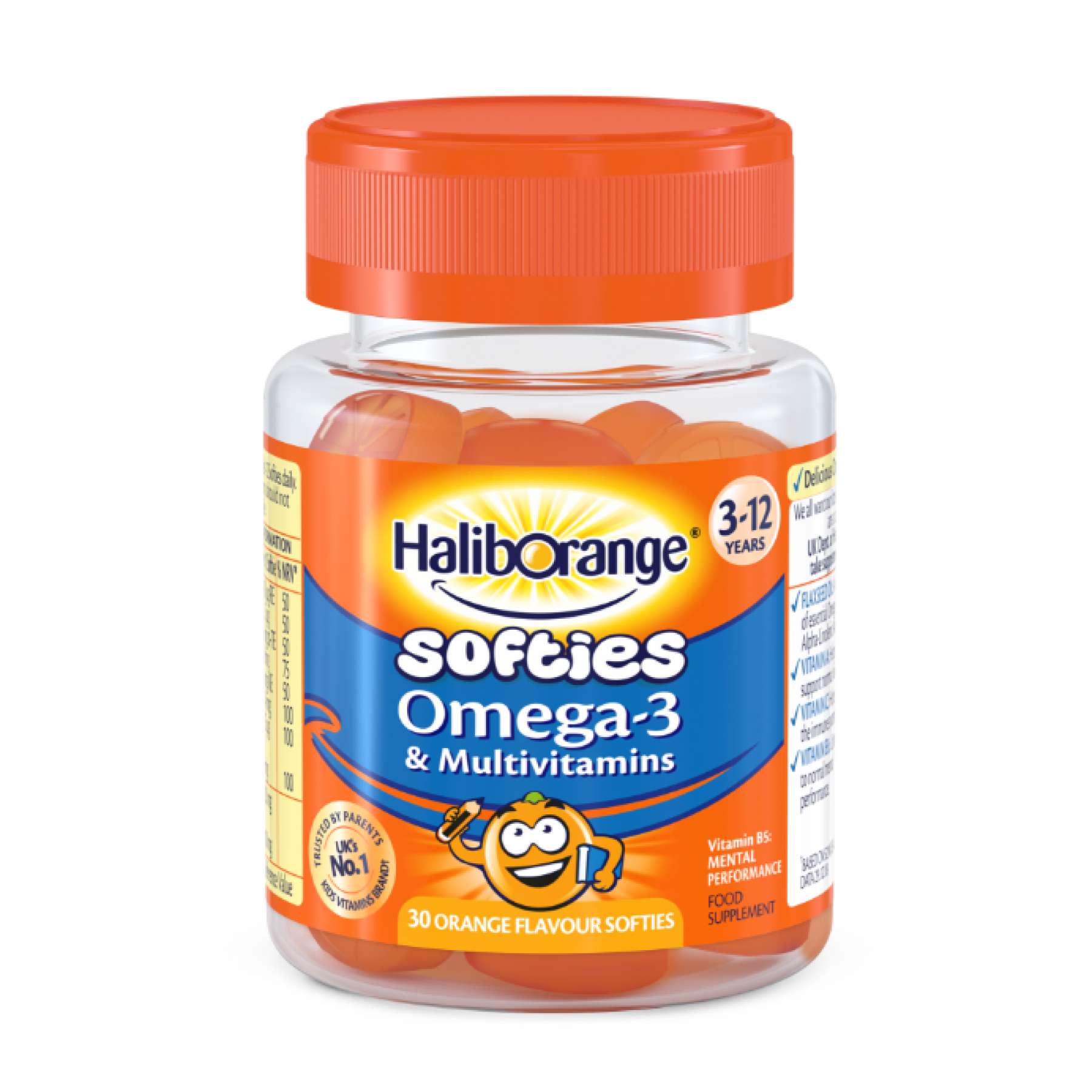 Softies Omega-3 & Multivitamin - 30 softgels Orange — фото 1