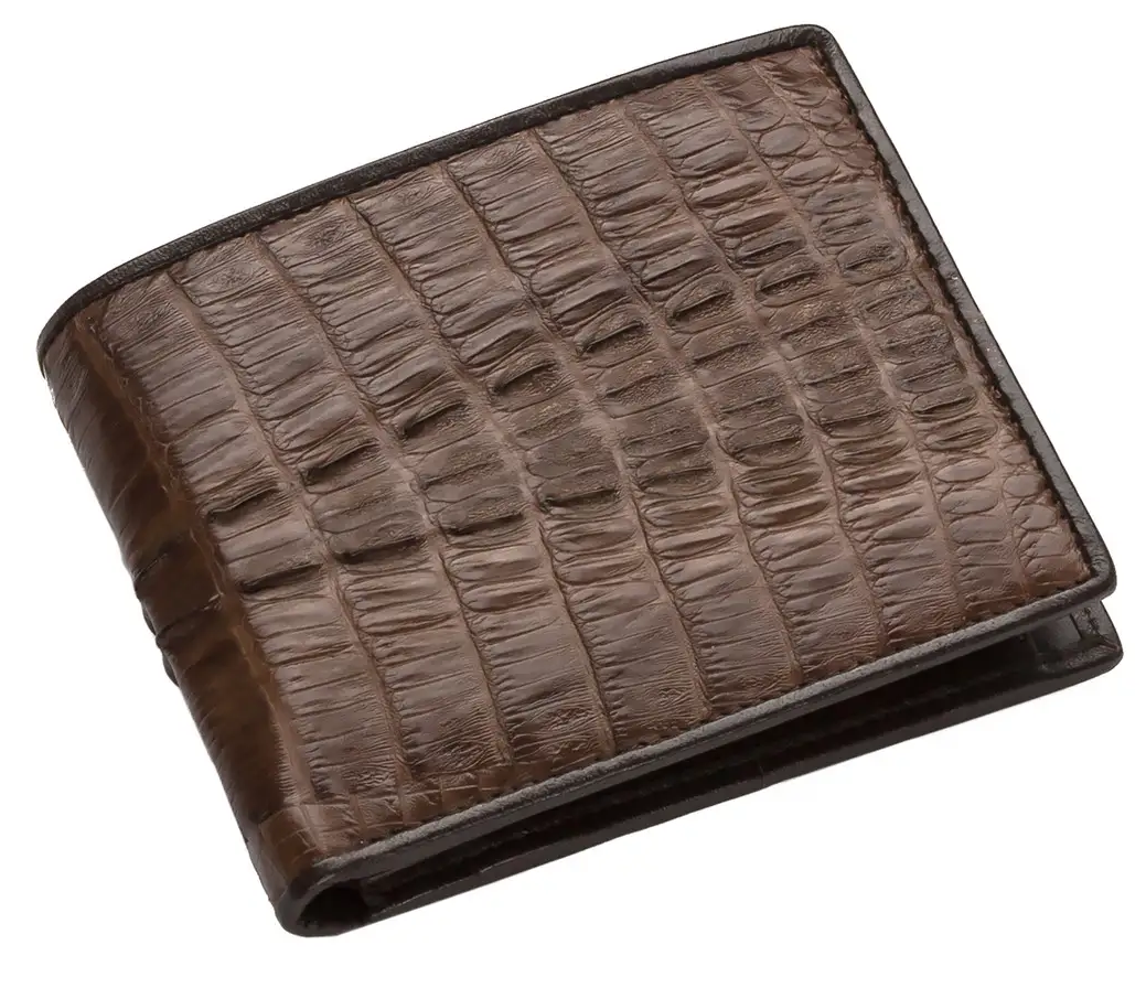 Гаманець зі шкіри крокодила Exotic Leather Коричневий (cw 30)