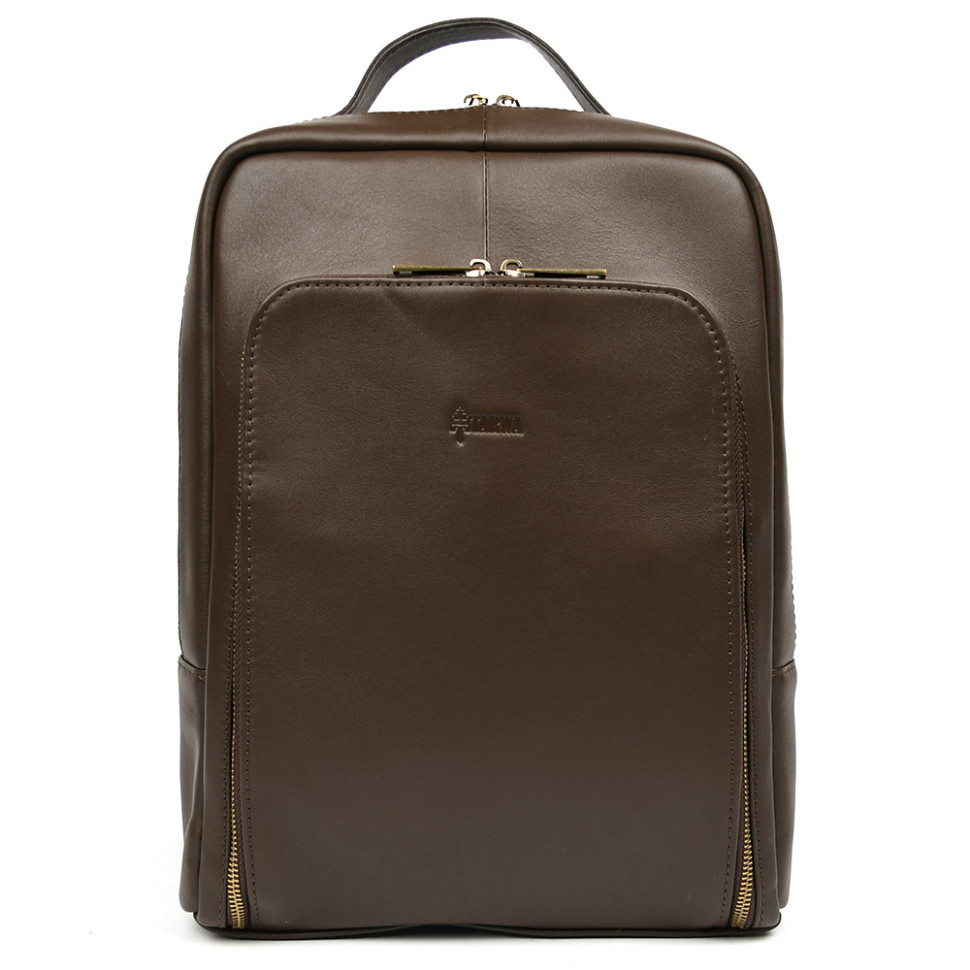 Деловой шкіряний рюкзак для ноутбука 14" GC-1239-4lx TARWA