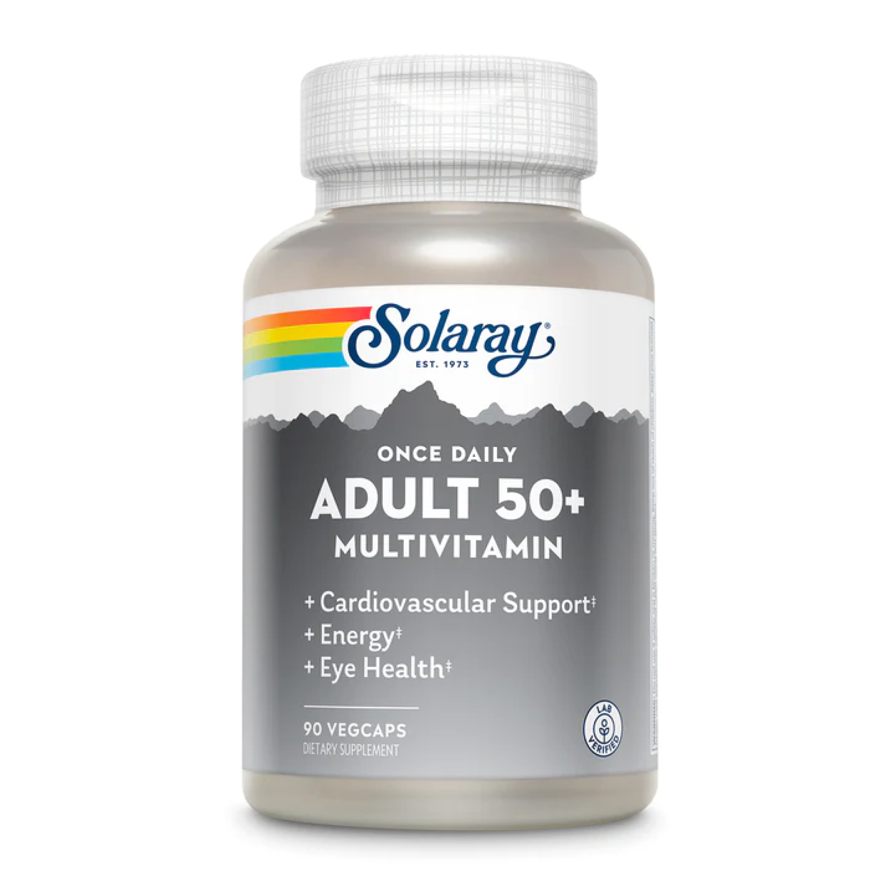 Мультивітаміни Once Daily Adult 50+, 90 вег. капсул, Solaray