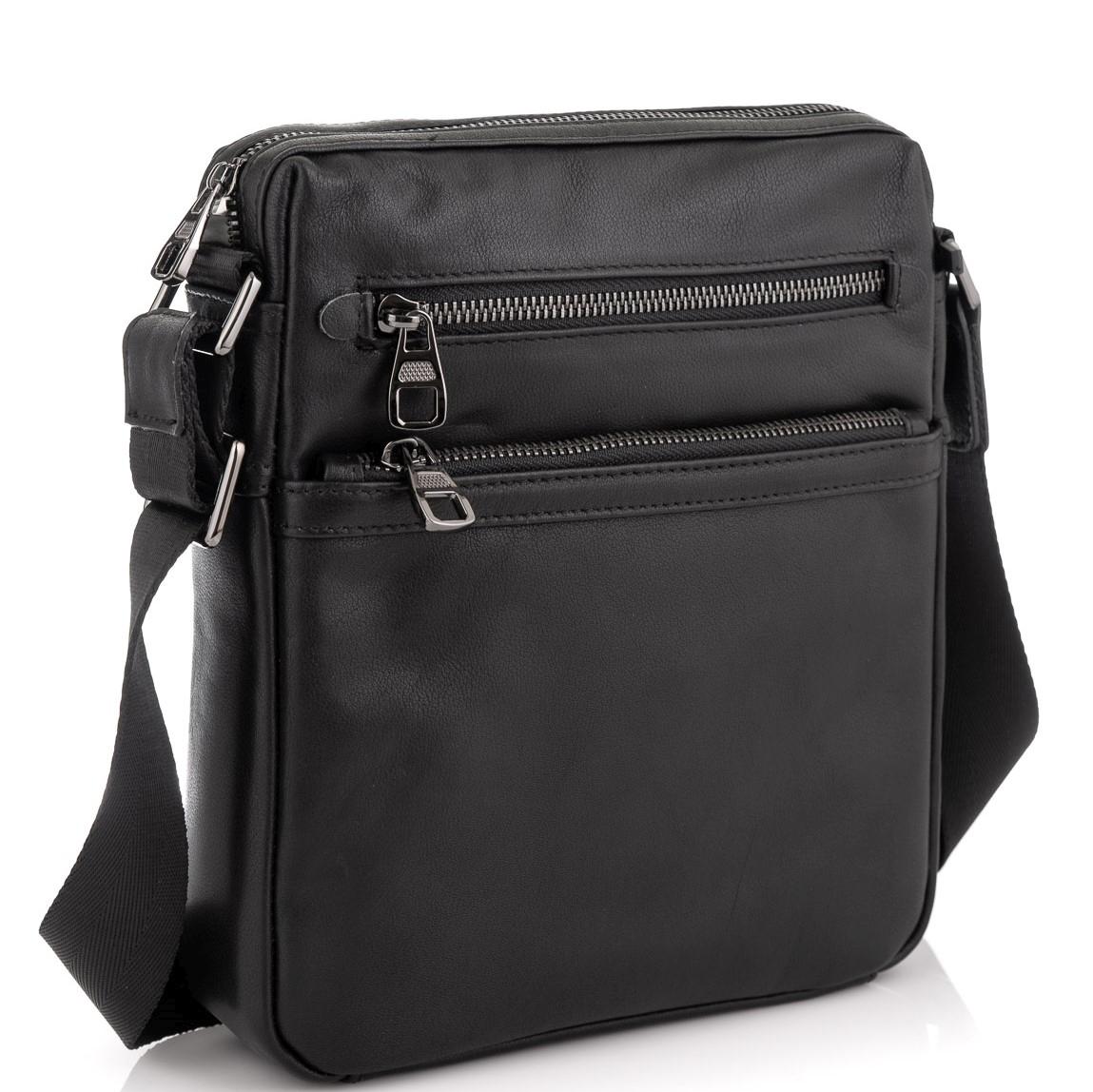 Сумка на плече чоловіча шкіряна Tiding Bag 9830A — фото 1