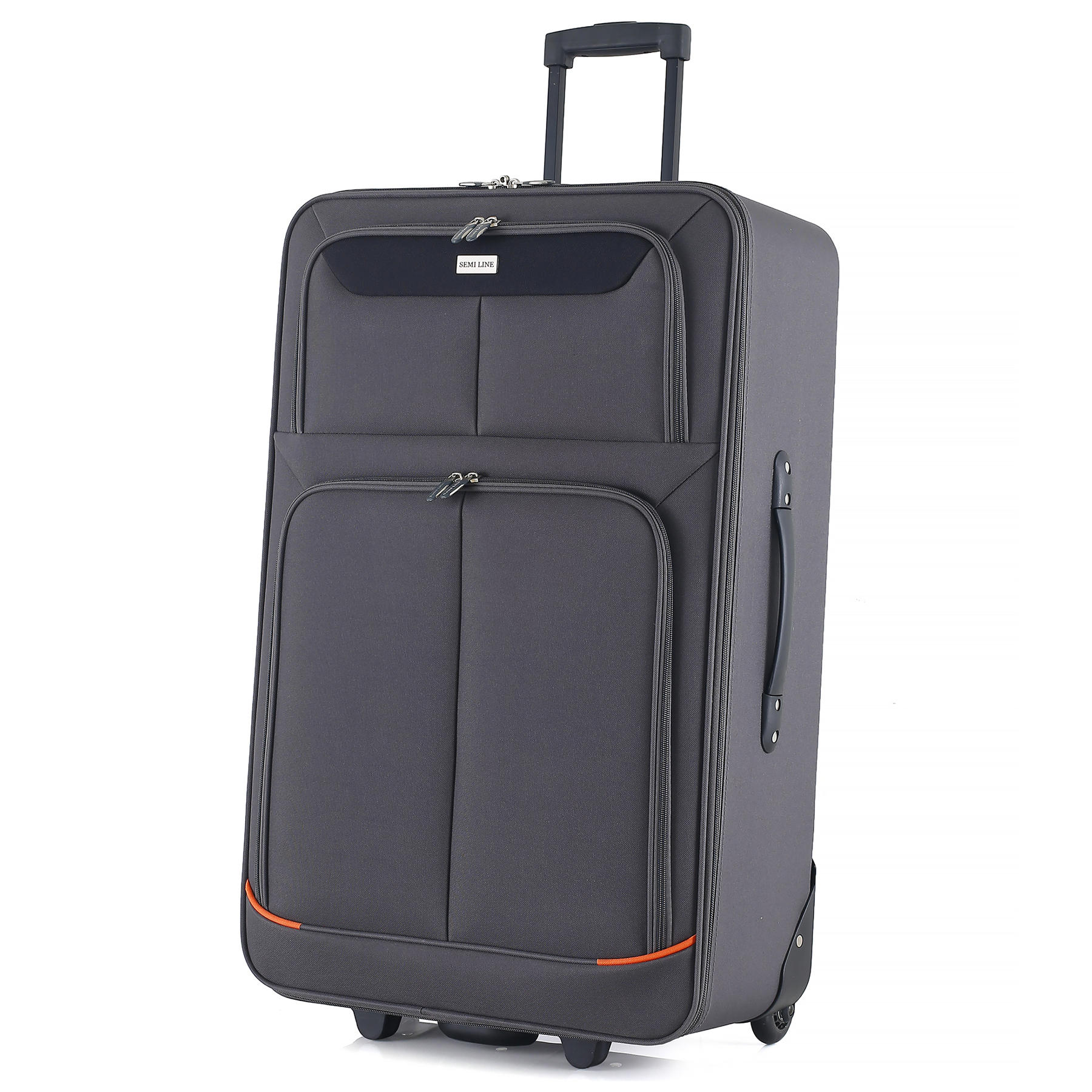 Валіза Semi Line 28" (L) Grey/Orange Lines (T5754-3)
