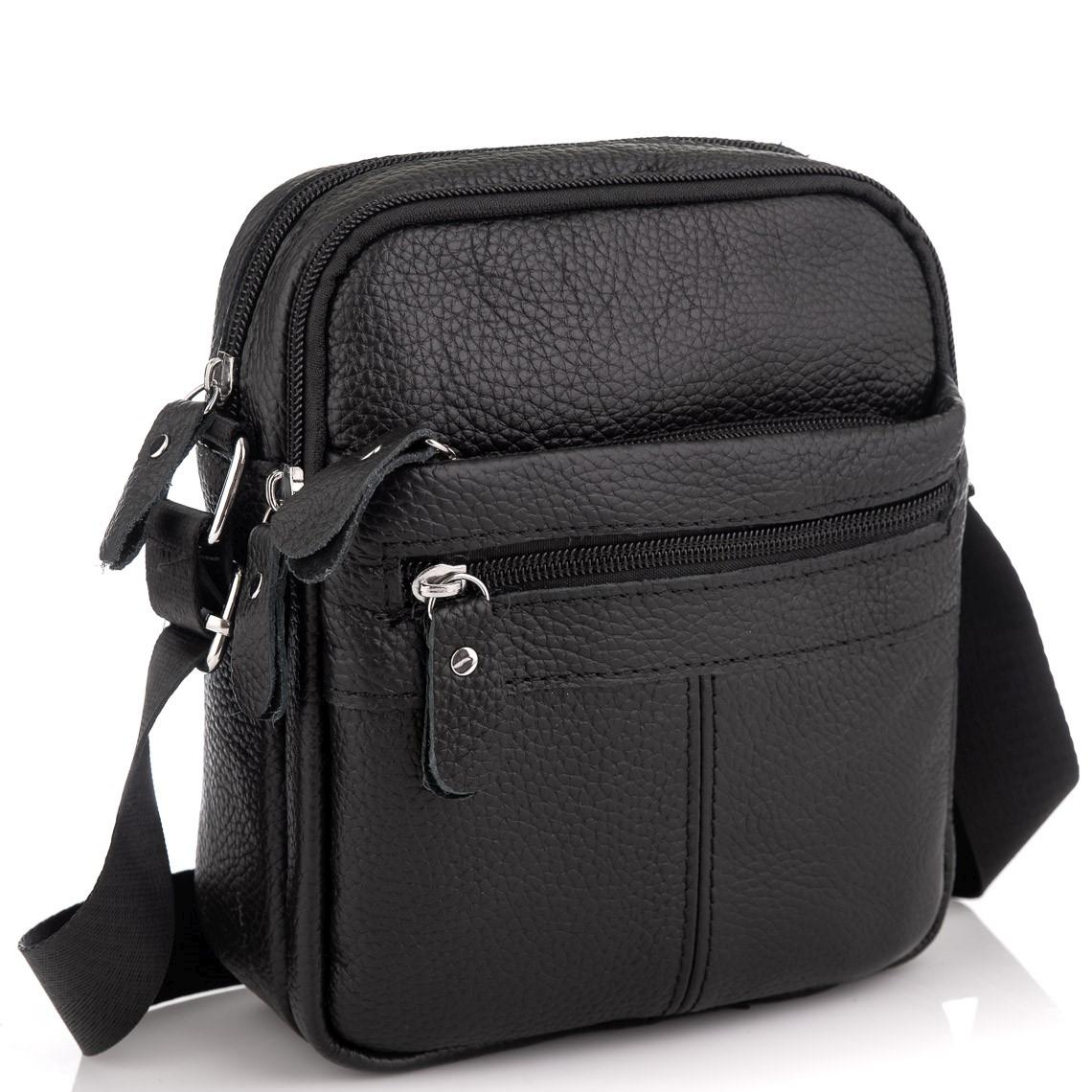 Сумка чоловіча чорна через плече Tiding Bag NM20-1811A — фото 1