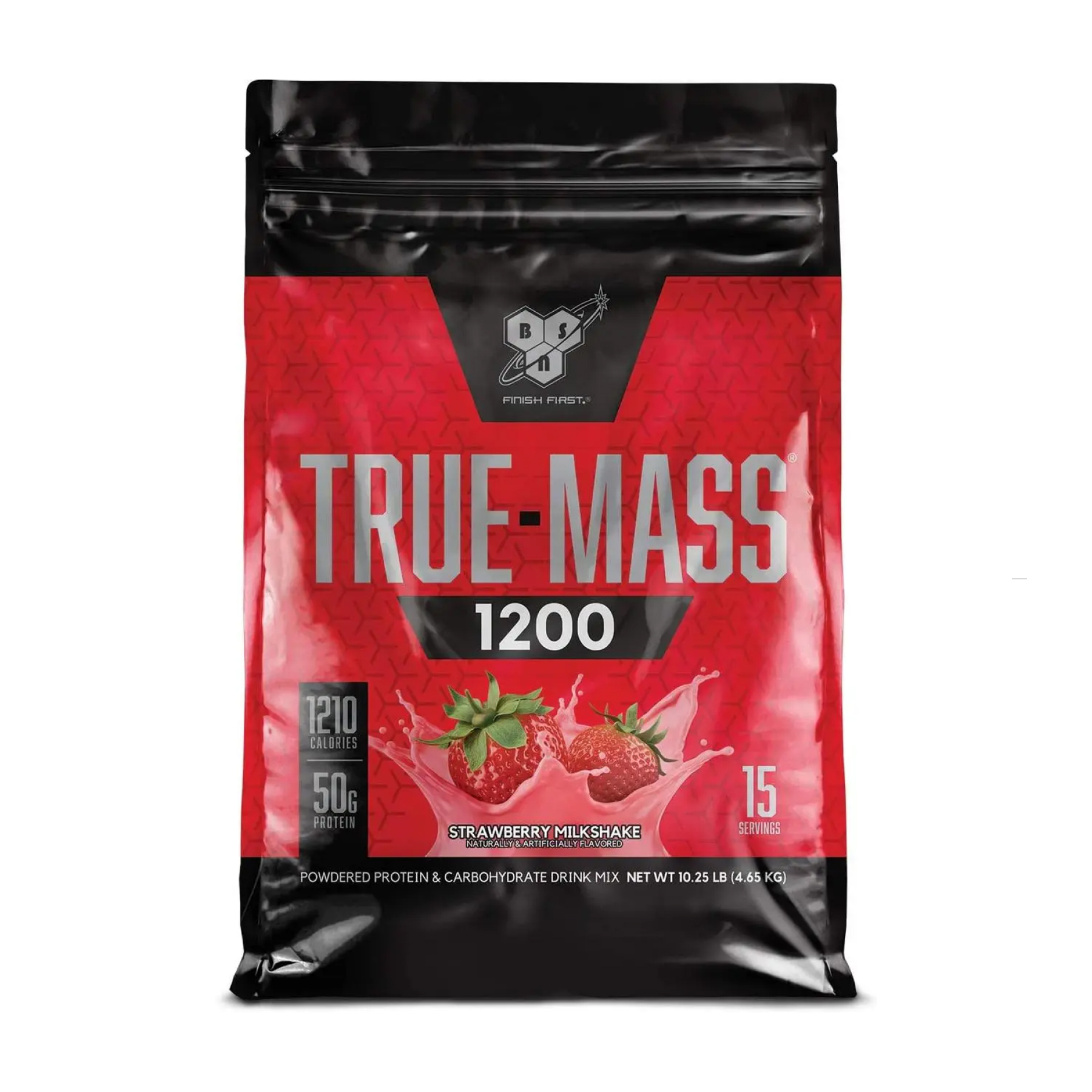True Mass 1200 - 4730g Strawberry Milkshake — фото 1