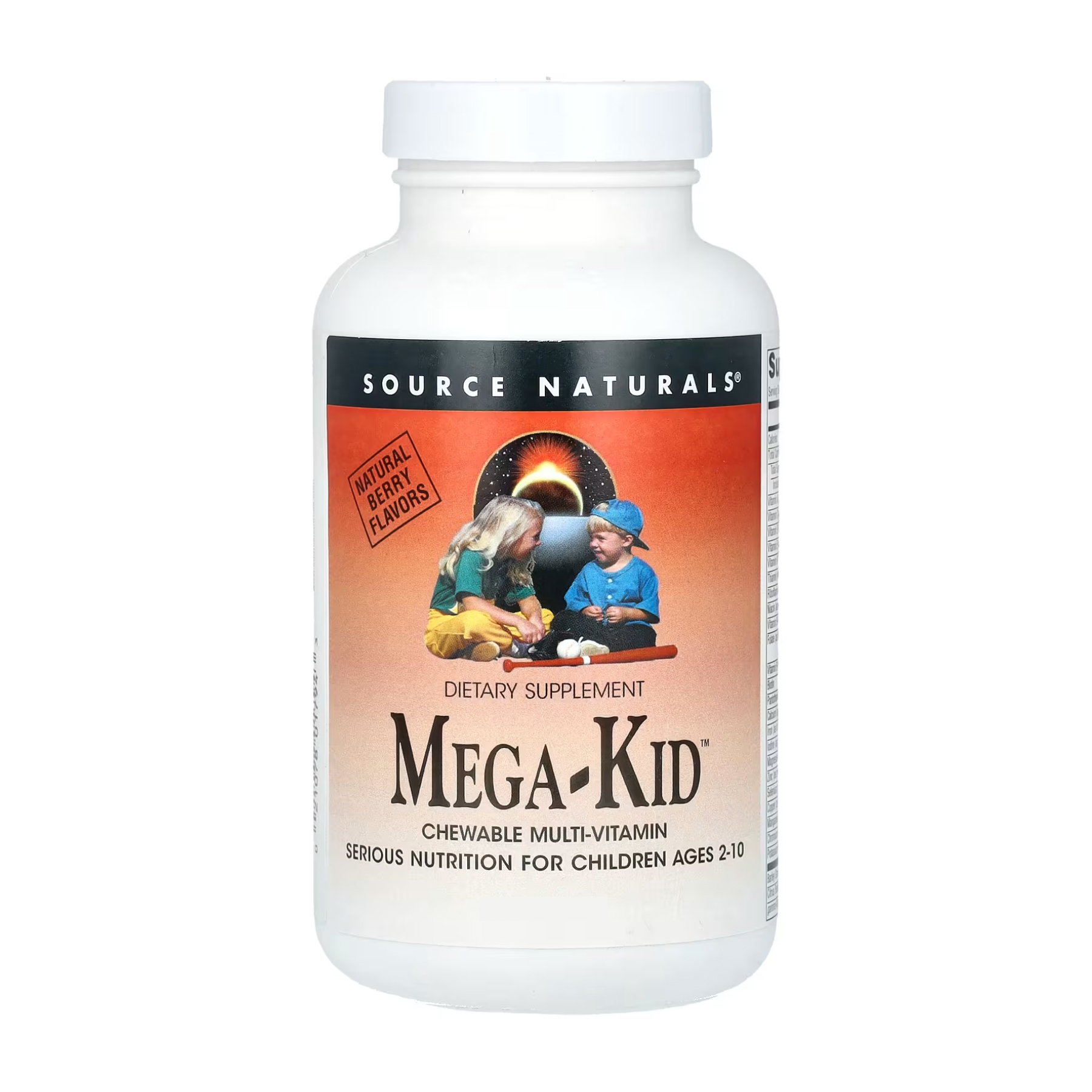 Mega-Kid, 120 вафельних ягід, Source Naturals