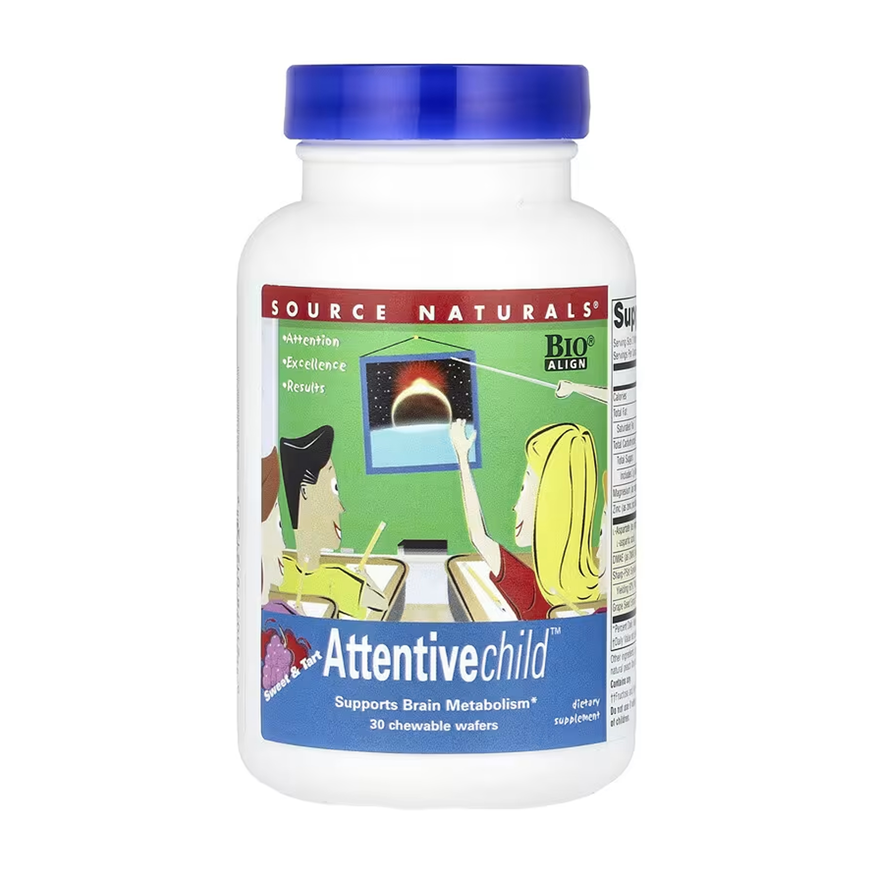 Attentive Child, 30 вафель, Source Naturals
