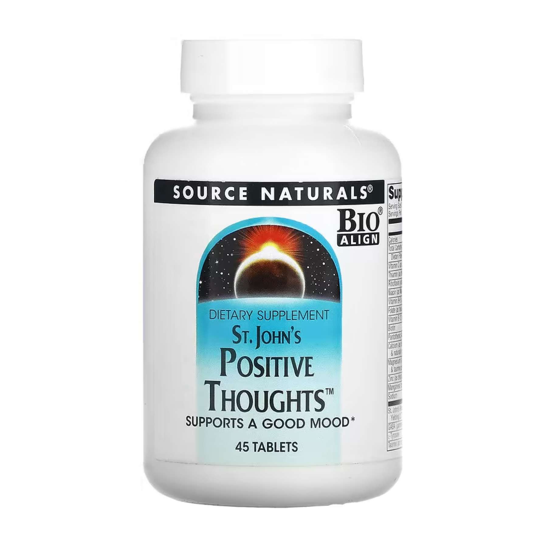 St. John's Positive Thoughts, 45 таблеток, Source Naturals